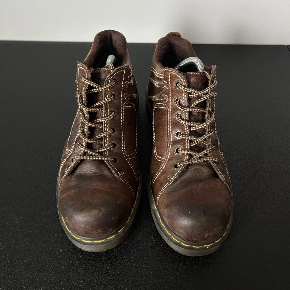 Dr. Martens Anderson Brown Leather Low Top Casual Shoes Oxford Mens 12 AW004